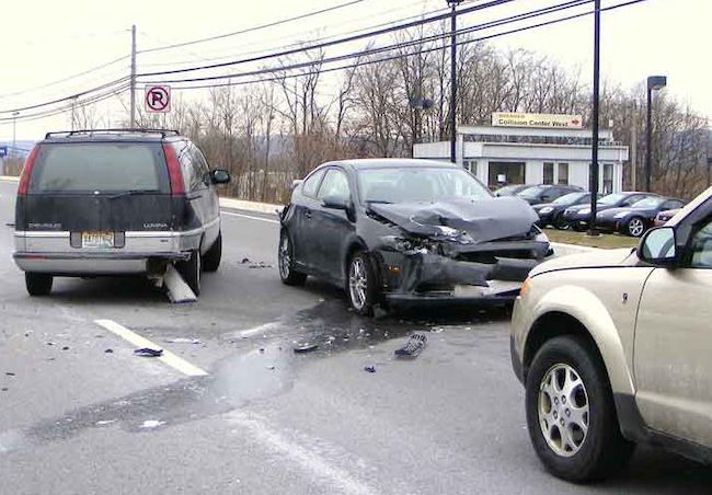 Car crash accident