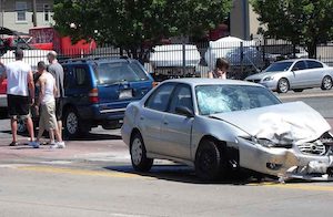 Frisco car accident lawyer, auto accident in street